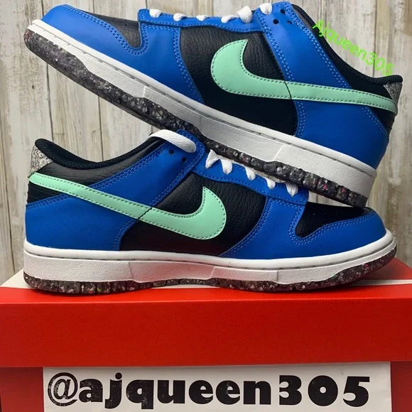 Nike Dunk Low Blue Black Mint GS BOUTIQUE - Picture 3 of 7